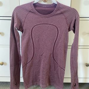 Lululemon swift maroon long sleeve